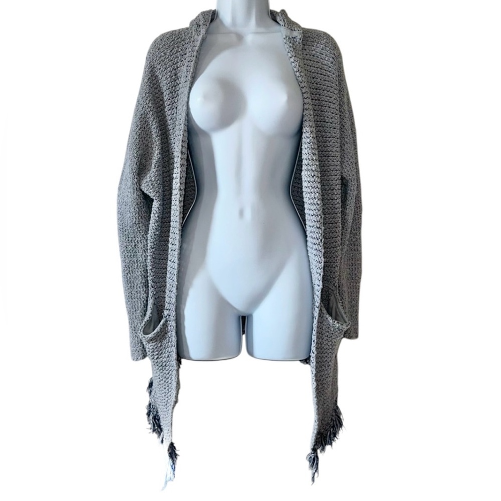 Free People Women’s Baby Blue Love Me Tender Open Front Cardigan Sweater-Size XS